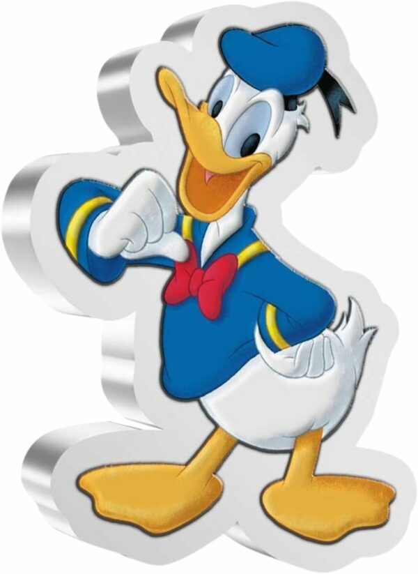 1 Unze Silber Donald Duck Shaped 2021 PP (Auflage:10.000 | Polierte Platte)