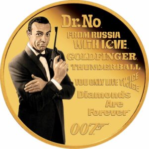 1/4 Unze Gold James Bond 007 - Sean Connery 2022 PP (Auflage: 1.000 | Polierte Platte)