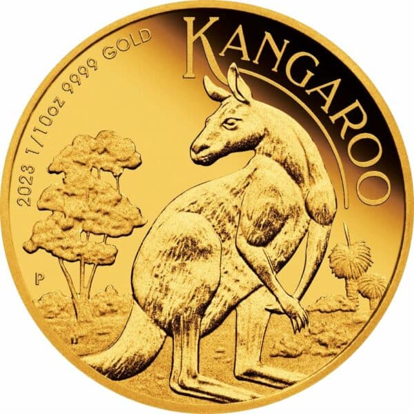 1/10 Unze Gold Känguru 2023 (Auflage: 500 | Polierte Platte)