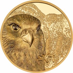 1 Unze Gold Mongolischer Falke 2023 PP HR (Auflage: 199 | Polierte Platte | Ultra High Relief)