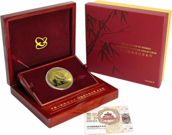 100g Gold China Panda 2016 PP (inkl. Box und Zertifikat)