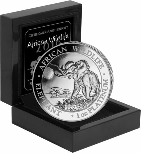 1 Unze Platinmünze Somalia Elefant 2016 (Auflage: 1.000 | im Etui)