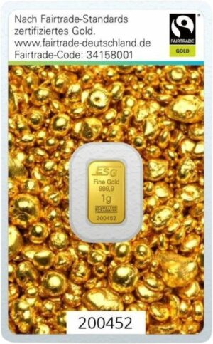 1g Goldbarren Argor Heraeus (Fairtrade)