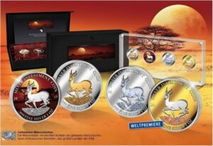 Silver Investment Coin Prestige-Set Springbock 2013 (Auflage: 3.000)