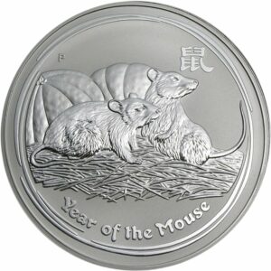 1kg Silbermünze Lunar II Maus 2008