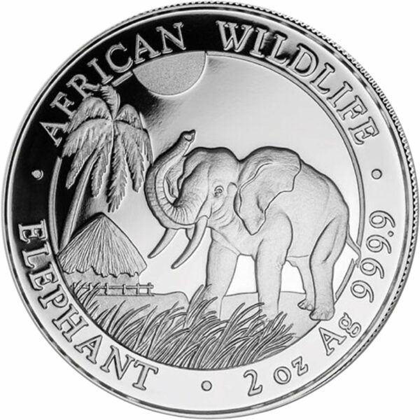 2 Unze Silber Somalia Elefant 2017