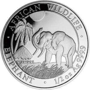 1/2 Unze Silber Somalia Elefant 2017