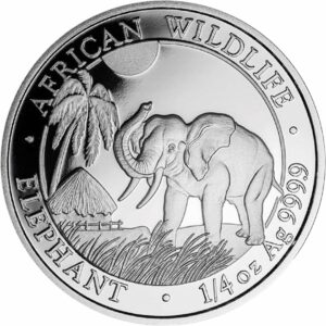 1/4 Unze Silber Somalia Elefant 2017