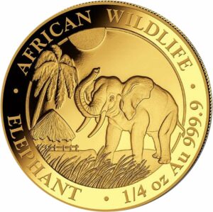 1/4 Unze Gold Somalia Elefant 2017