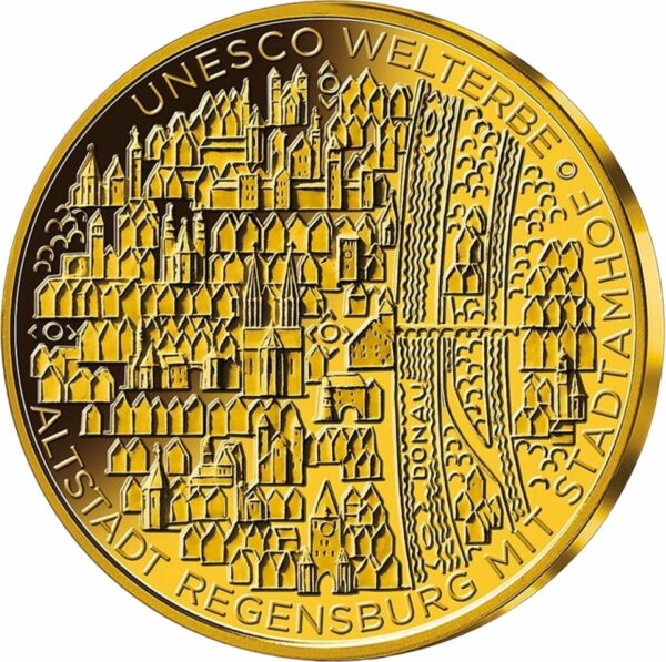 1/2 Unze Goldeuro Regensburg 2016 (Buchstabe F)