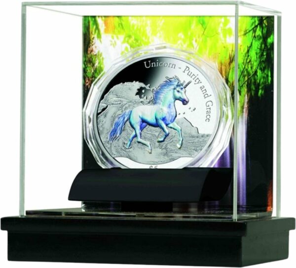 3 Unze Silbermünze Einhorn (Unicorn) PP High Relief (Auflage: 999)