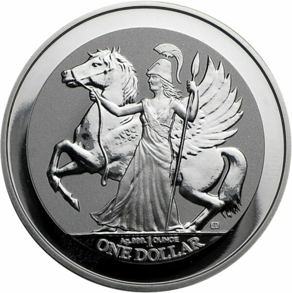 1 Unze Silber Pegasus Göttin Athene 2017 (Reverse Proof)