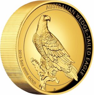 5 Unze Gold Wedge Tailed Eagle 2016 PP (High Relief | inkl. Box & Zertifikat)