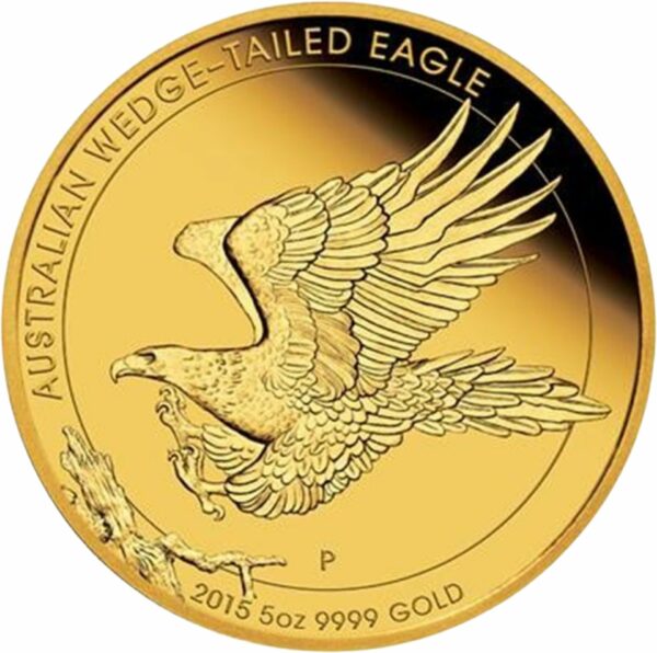 5 Unze Gold Wedge Tailed Eagle 2015 PP ( inkl. Box & Zertifikat)