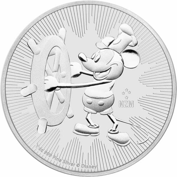 1 Unze Silber Steamboat Willie 2017