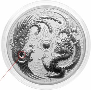 1 Unze Silber Drache & Phönix 2017 (Fehlprägung | Error Coin)