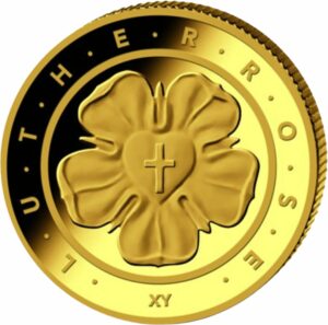 1/4 Unze Gold 50 Euro Lutherrose 2017 (Buchstabe: F)