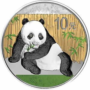 1 Unze Silber China Panda 2015 (coloriert)