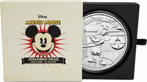 1kg Silber Disney Steamboat Willie PP 2015