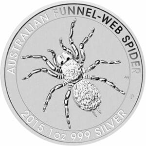 1 Unze Silber Trichternetzspinne 2015