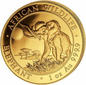 1 Unze Gold Somalia Elefant 2016