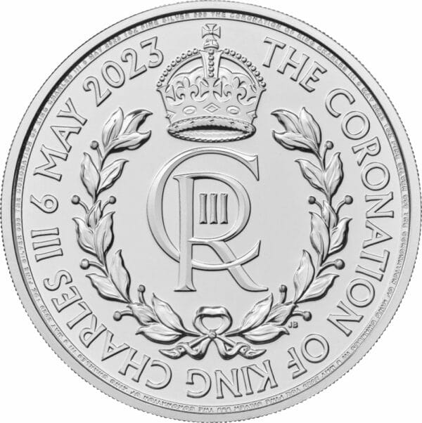 1 Unze Silber Charles III. königliches Monogramm Krönung 2023 (Auflage: 150.000)