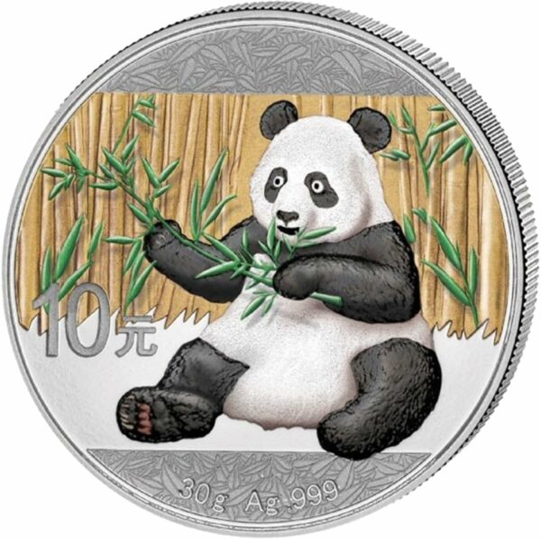 30g Silber China Panda 2017(coloriert |Auflage: 5.000)