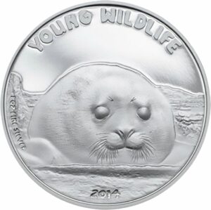 1 Unze Silber Young Wildlife Robbe 2014 (PP | Zertifikat)