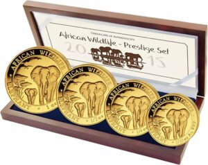 Gold Somalia Elefant Prestige Set PP 2015 (1/10oz - 1oz )