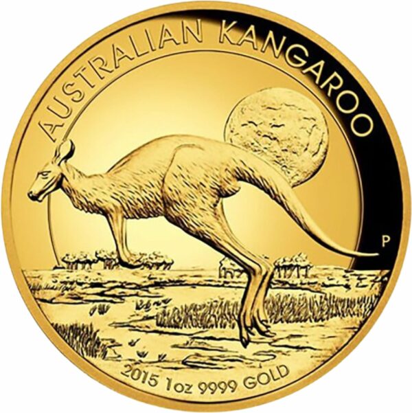 1 Unze Gold Känguru Nugget High Relief 2015 (Polierte Patte | Auflage: 500 Stück)