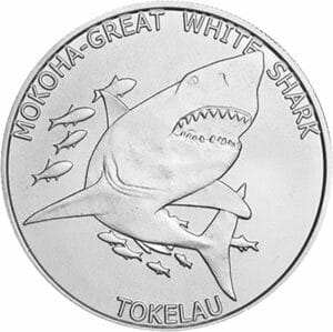 1 Unze Silber Mokoha White Shark 2015 (Tokelau)