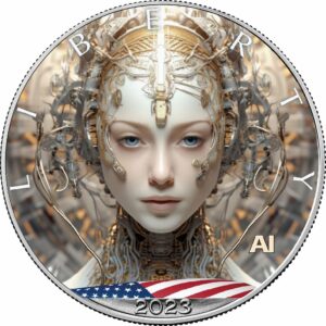 1 Unze Silber Eagle KI - Cyber Woman 2023 (Auflage: 2.500)