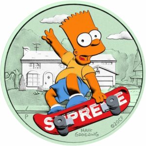 1 Unze Silber Bart Simpson 2020 (Auflage: 100 | Farbveredelung in Metallic)