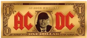 1 Dollar Gold Banknote AC/DC 2019 (Auflage: 5.000 | Prooflike)
