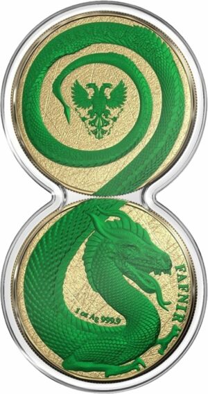 2 x 1 Unze Silber Fafnir 2020 (Auflage: 100 | space Red | space Green)