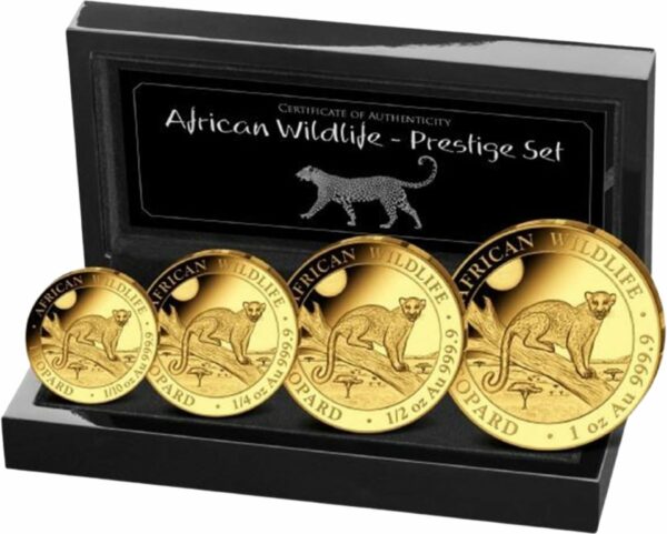 Gold World's Wildlife Leoparden Set 2021 PP (Auflage: 300 | Polierte Platte)