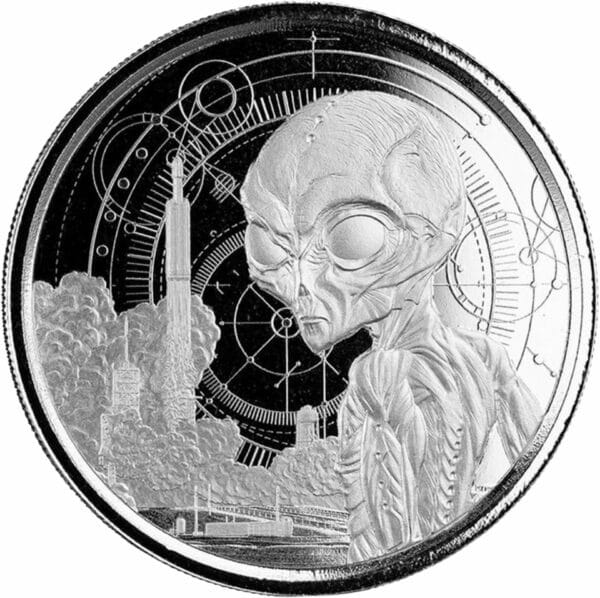 1 Unze Silber Ghana Alien 2021 (Auflage: 25.000)