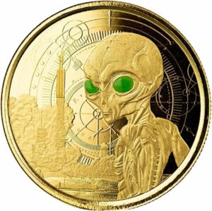 1 Unze Gold Ghana Alien 2021 (Auflage: 100)