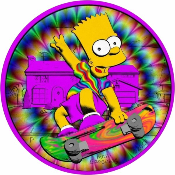 1 Unze Silber Bart Simpson Trip 2020 (Auflage: 100 | coloriert)