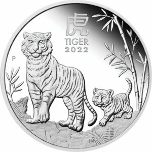 1 Unze Silber Lunar III Tiger 2022 PP (Auflage: 5.000 | Polierte Platte)