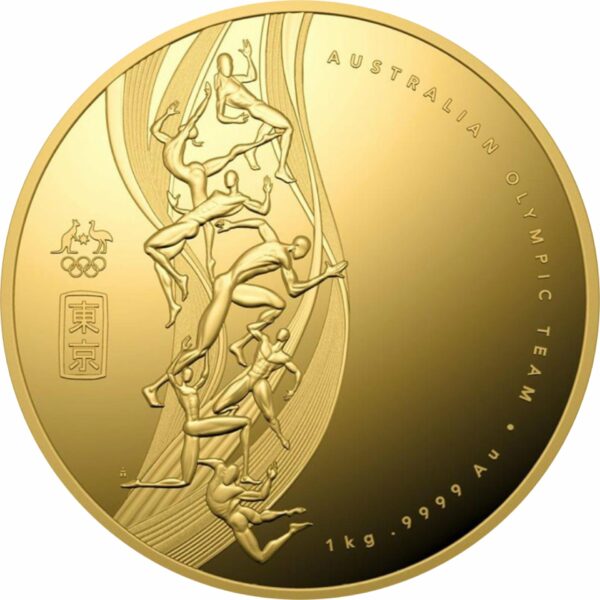 1kg Goldmünze Australisches Olympia Team 2020 PP (Auflage: 5 | Polierte Platte)