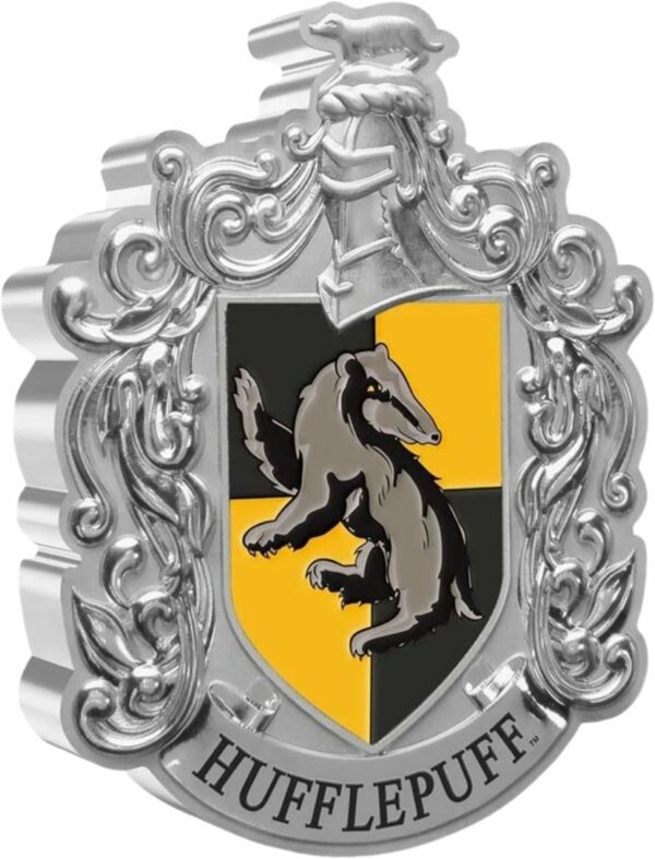 1 Unze Silber Hufflepuff Wappen 2021 PP (Auflage: 5.000 | coloriert | PP)