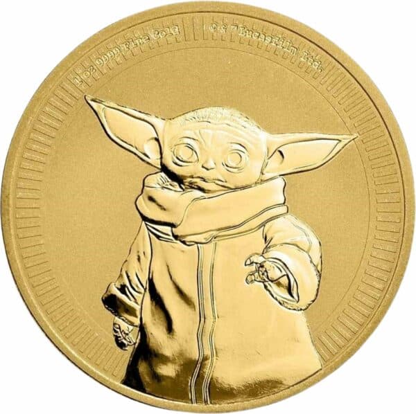 1 Unze Gold Star Wars Grogu Baby Yoda 2021 (Auflage 250)