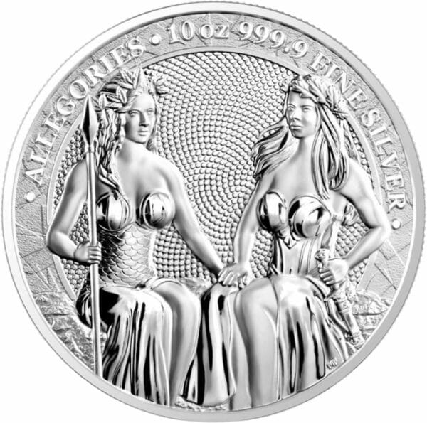 10 Unze Silber Austria und Germania 2021 (Auflage: 250)