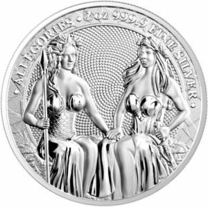 2 Unze Silber Austria und Germania 2021 (Auflage: 2.500)