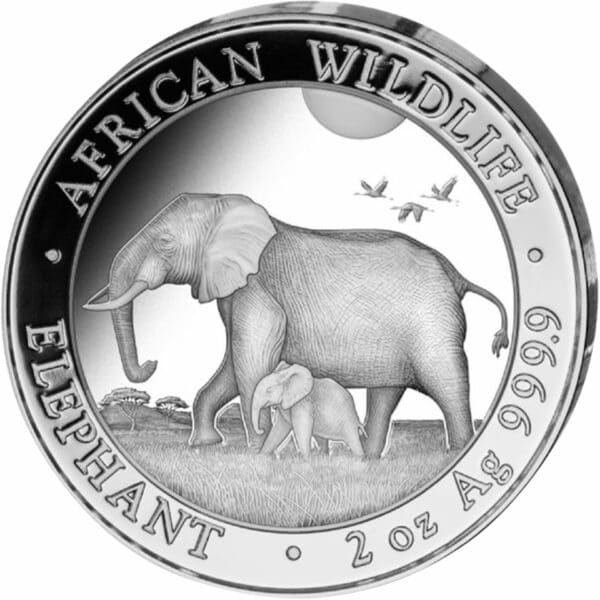 2 Unze Silber Somalia Elefant 2022
