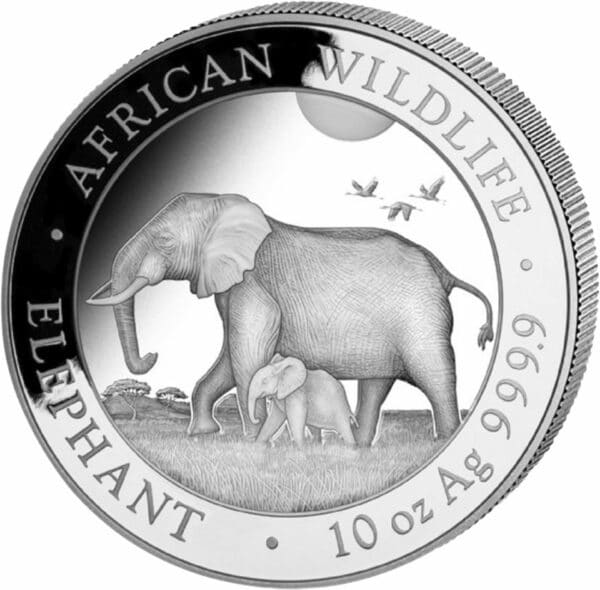 10 Unze Silber Somalia Elefant 2022