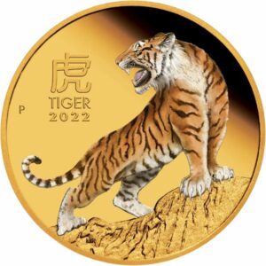 1 Unze Gold Lunar III Jahr des Tigers 2022 (Auflage: 188 | PP | coloriert)