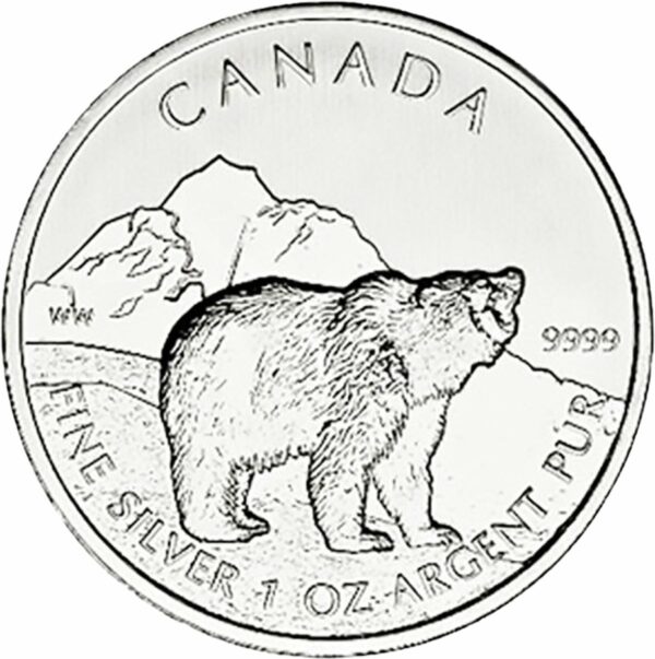 100 x 1 Unze Silber Wildlife Grizzly 2011