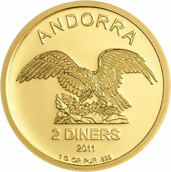 1 Gramm Gold Andorra Eagle 2011